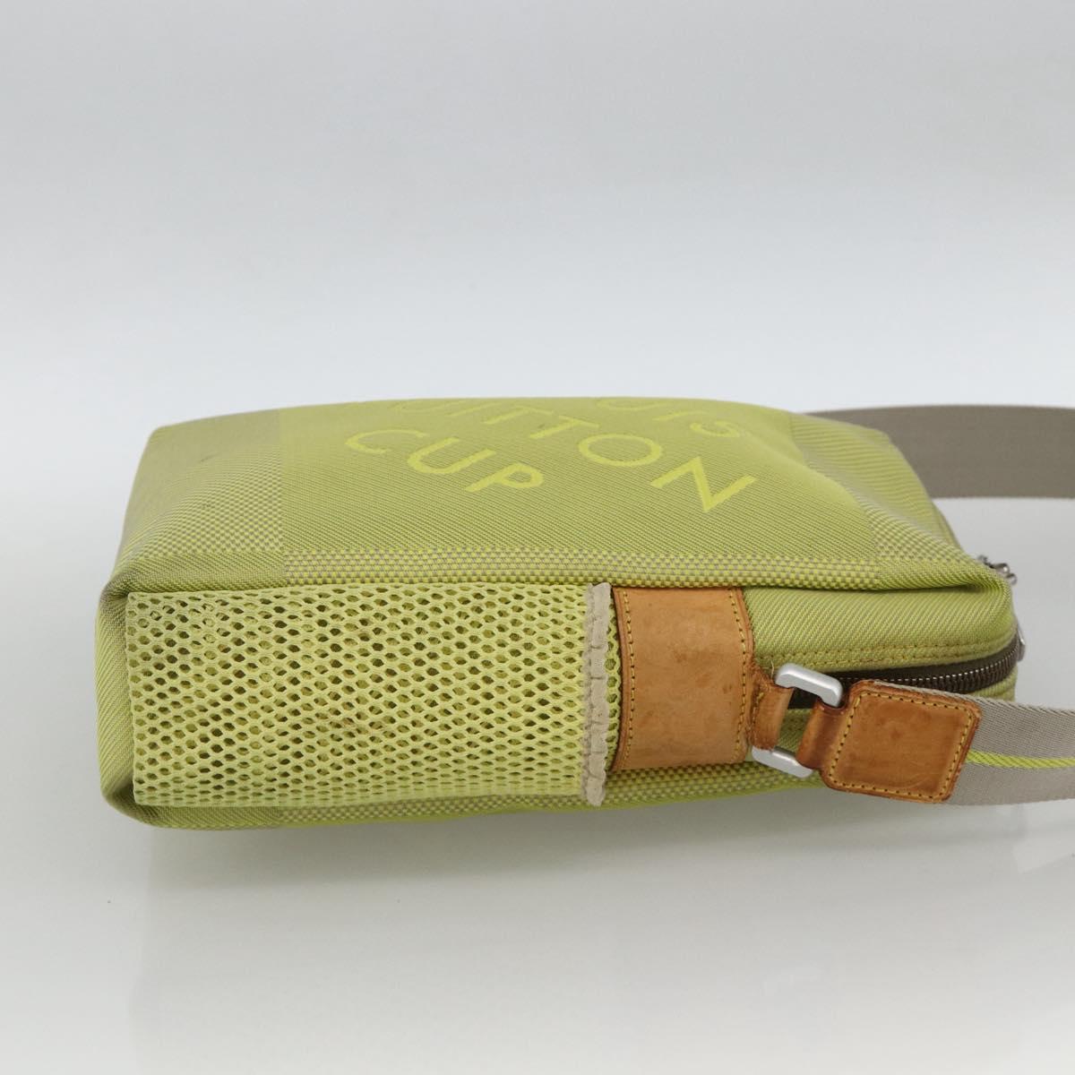 LOUIS VUITTON Damier Geant LV Cup Weatherly Bag Yellow M80636 LV Auth BA11853