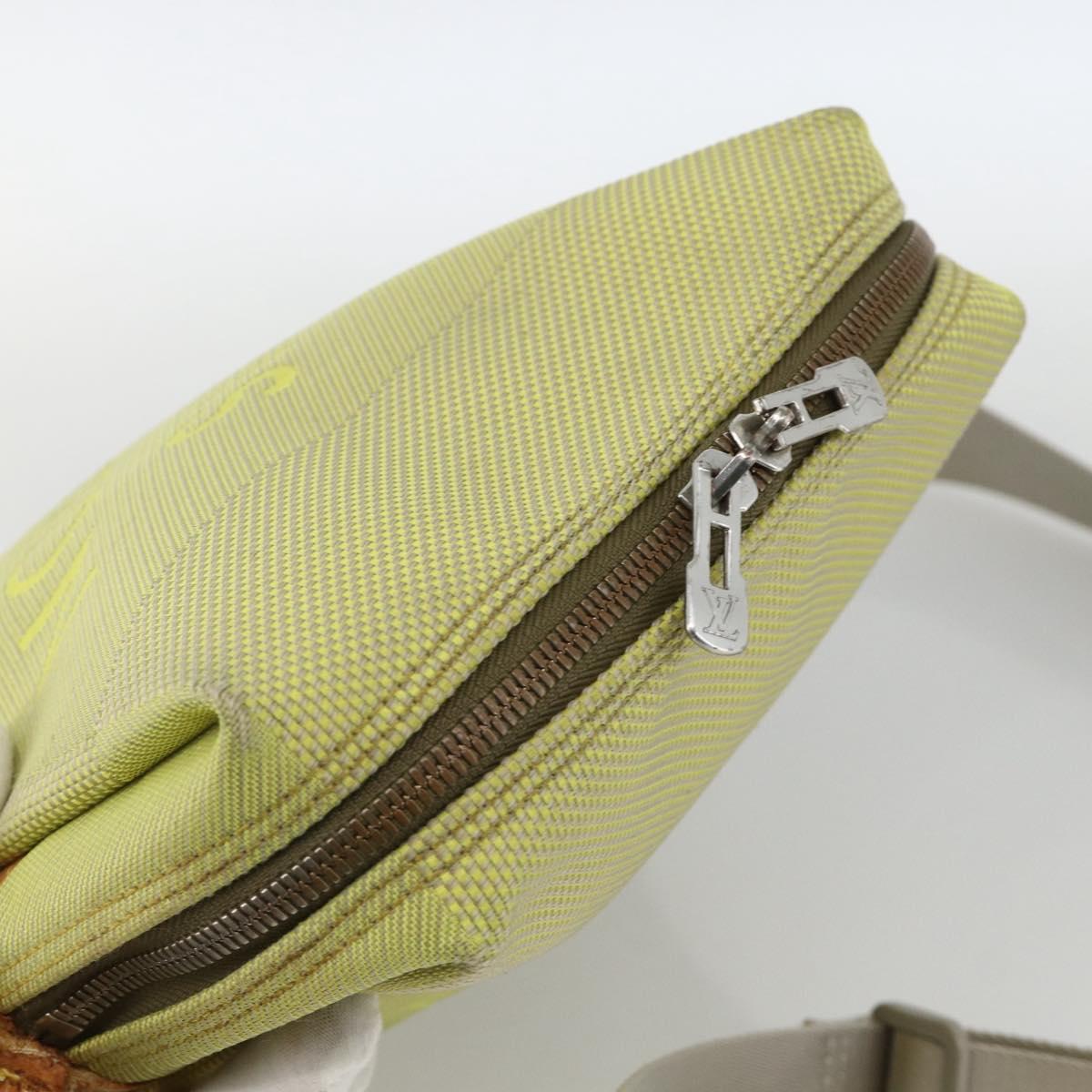 LOUIS VUITTON Damier Geant LV Cup Weatherly Bag Yellow M80636 LV Auth BA11853