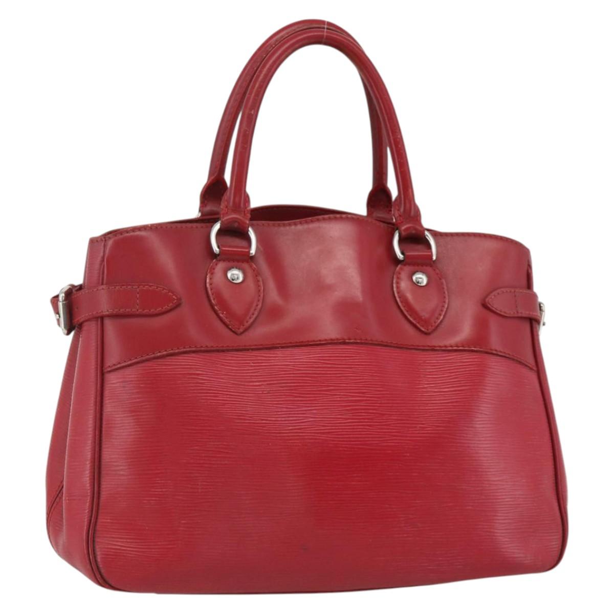 LOUIS VUITTON Epi Passy PM Hand Bag Red M5926E LV Auth BA11854