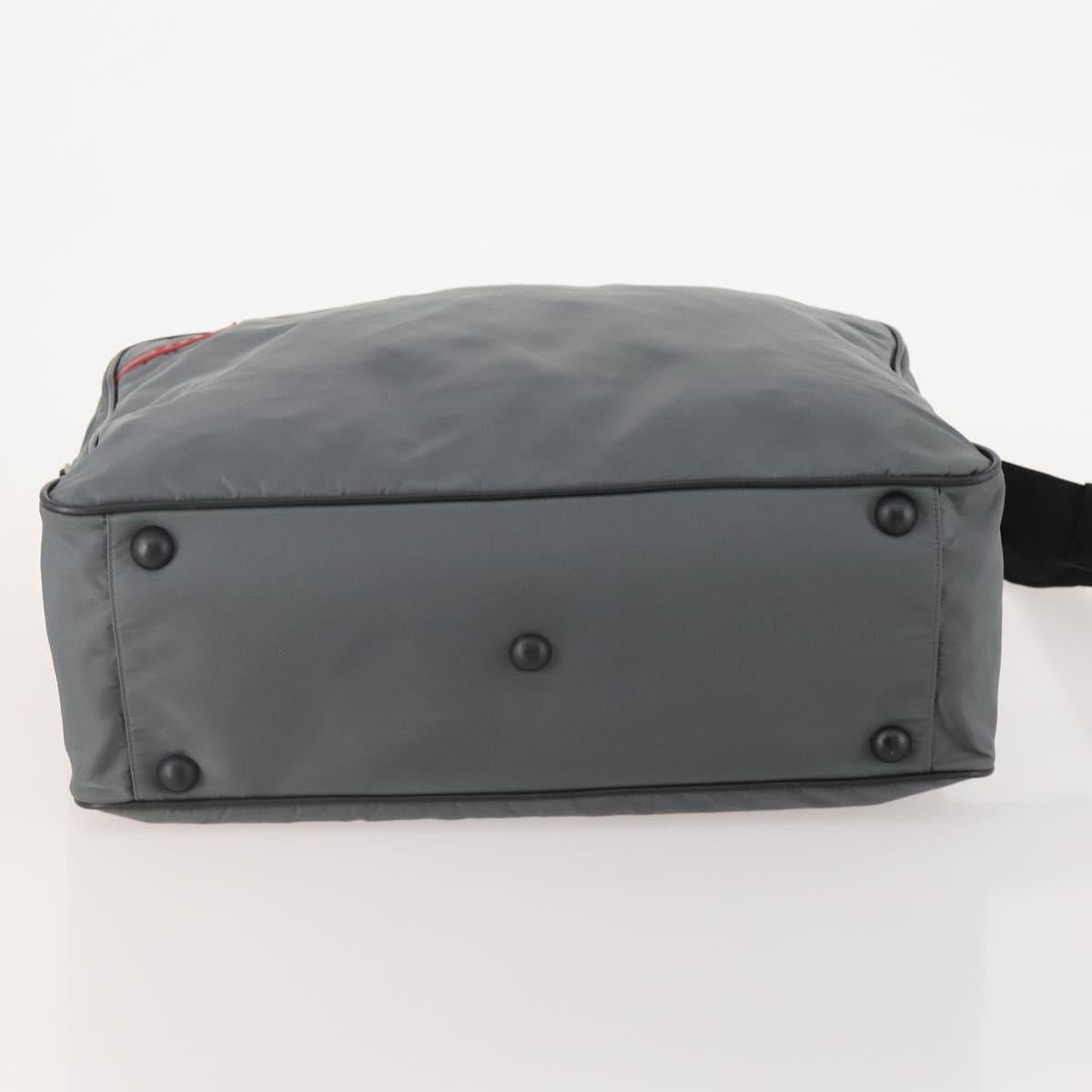 GIVENCHY Hand Bag Leather 2way Gray Auth BA11872A