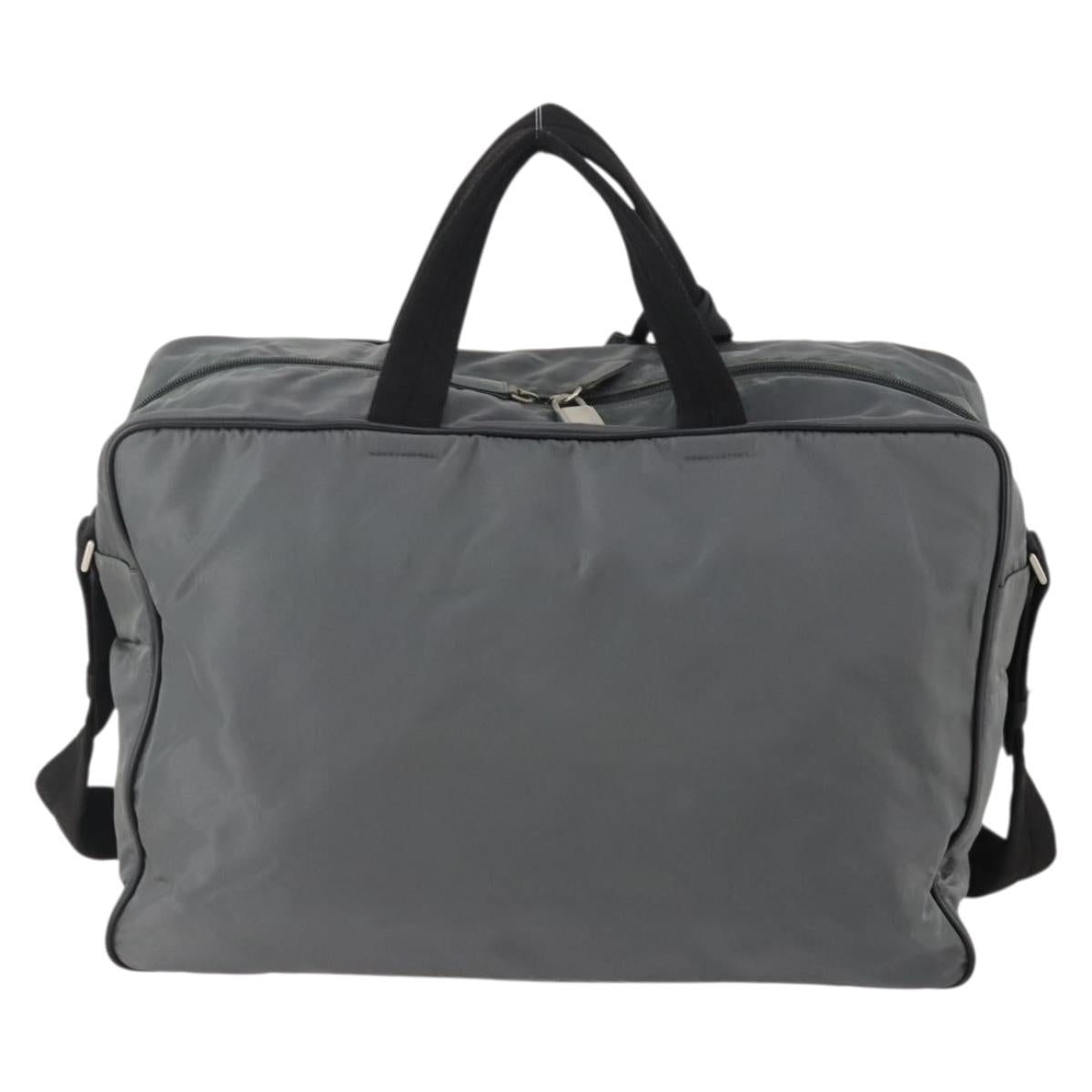 GIVENCHY Hand Bag Leather 2way Gray Auth BA11872A