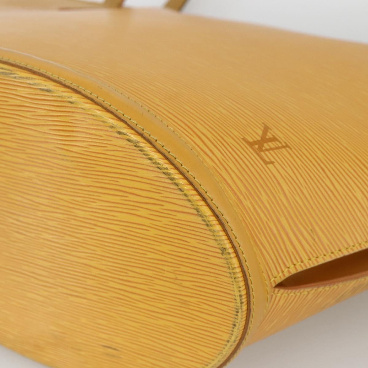 LOUIS VUITTON Epi Saint Jacques Shoulder Bag Yellow M52269 LV Auth BA11886