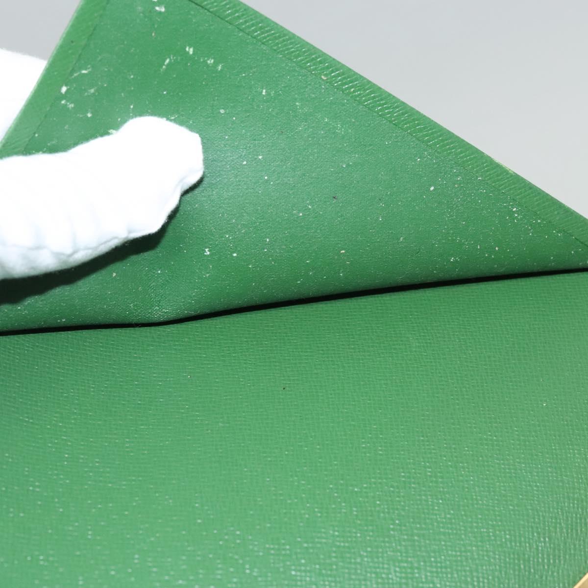 LOUIS VUITTON Monogram Epi Key Case Day Planner Cover 2Set Green LV Auth BA1190