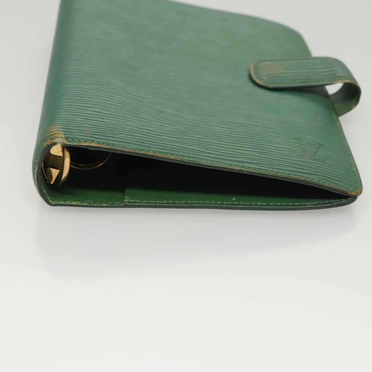 LOUIS VUITTON Monogram Epi Key Case Day Planner Cover 2Set Green LV Auth BA1190