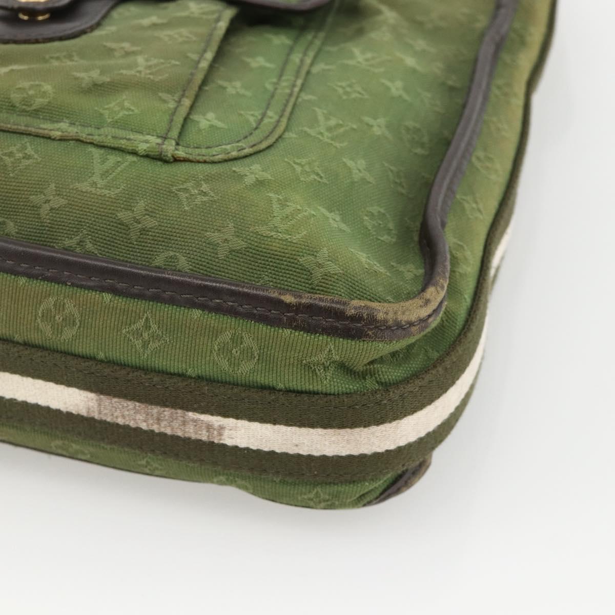 LOUIS VUITTON Monogram Mini Besace Mary Kate Bag TST Khaki M92322 Auth BA11900