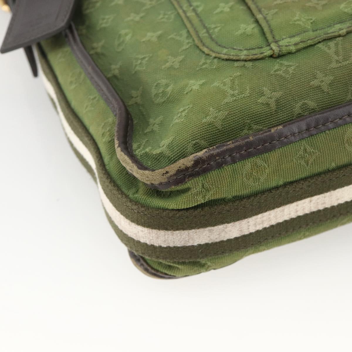 LOUIS VUITTON Monogram Mini Besace Mary Kate Bag TST Khaki M92322 Auth BA11900