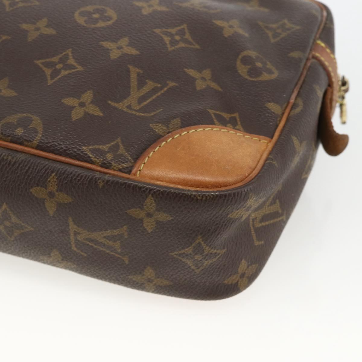 LOUIS VUITTON Monogram Compiegne 28 Clutch Bag M51845 LV Auth BA11910
