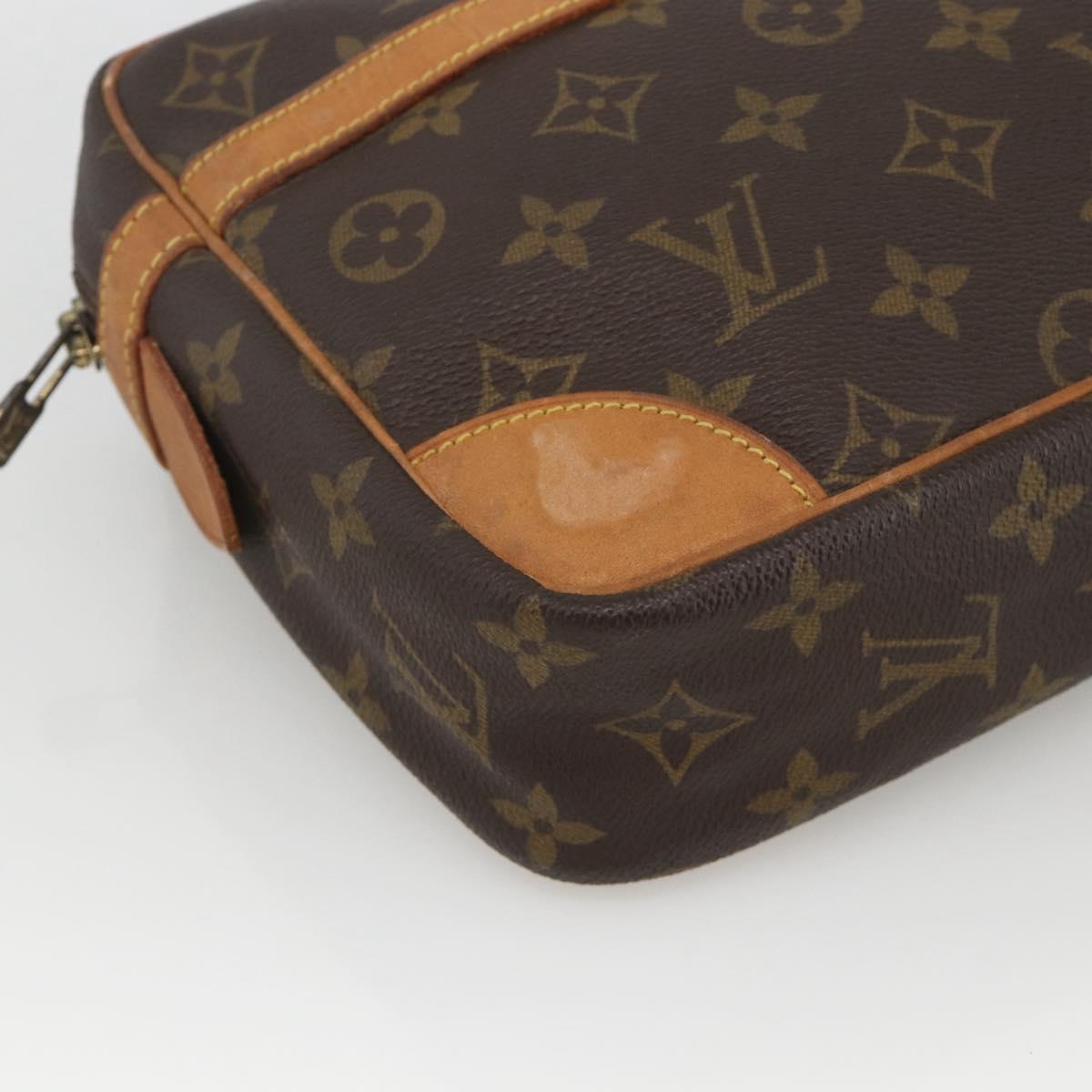 LOUIS VUITTON Monogram Compiegne 28 Clutch Bag M51845 LV Auth BA11912
