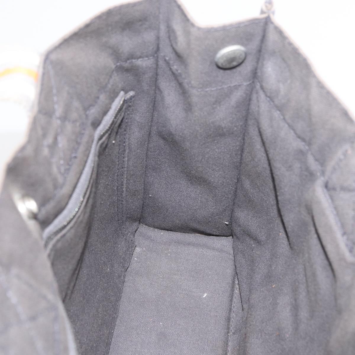 HERMES Fourre Tout PM Tote Bag Canvas Gray Silver Auth BA11923