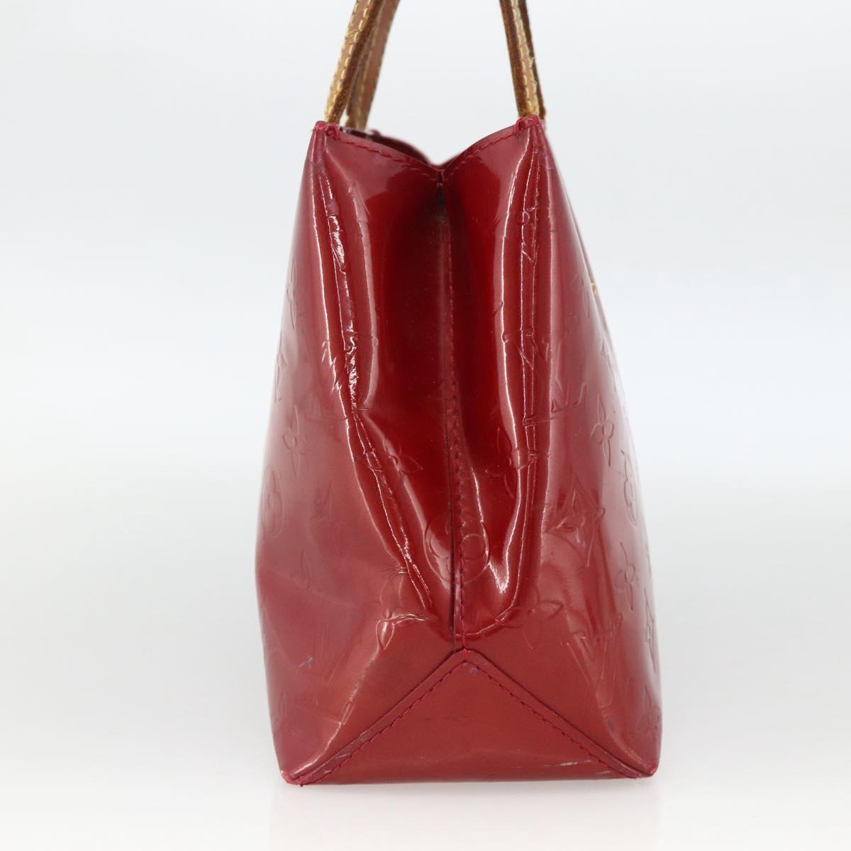 LOUIS VUITTON Vernis Reade PM Hand Bag Pomme D'amour M91990 LV Auth BA11925
