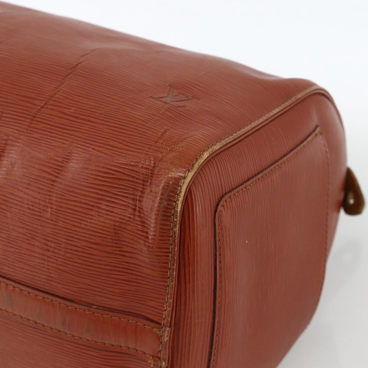 LOUIS VUITTON Epi Speedy 40 Hand Bag Brown Kenya M42983 LV Auth BA11926