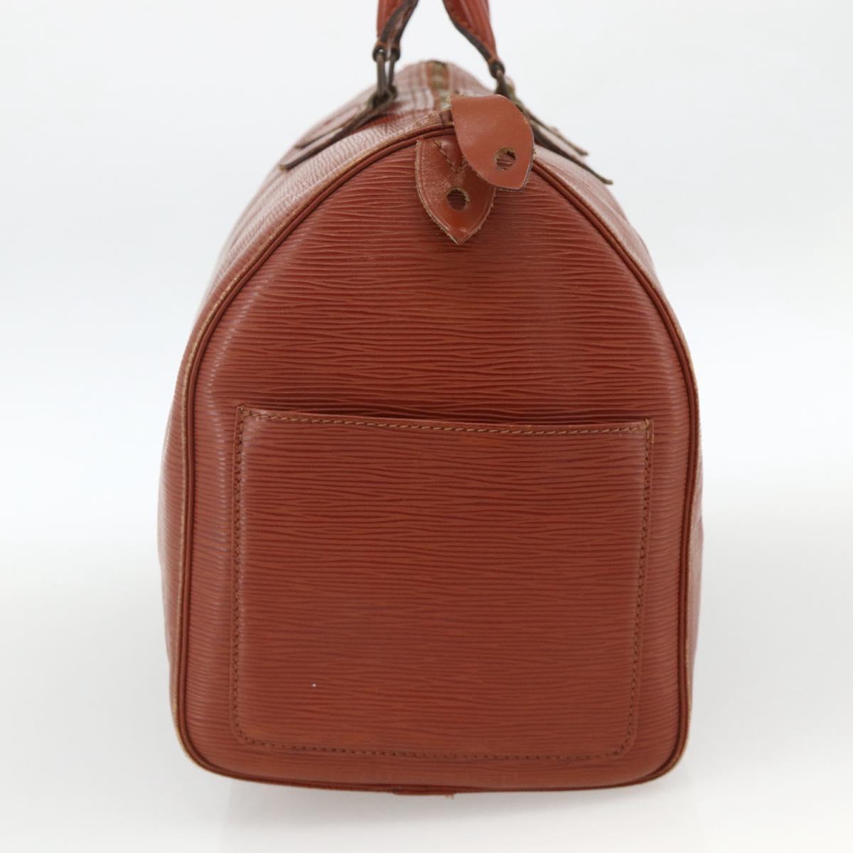 LOUIS VUITTON Epi Speedy 40 Hand Bag Brown Kenya M42983 LV Auth BA11926