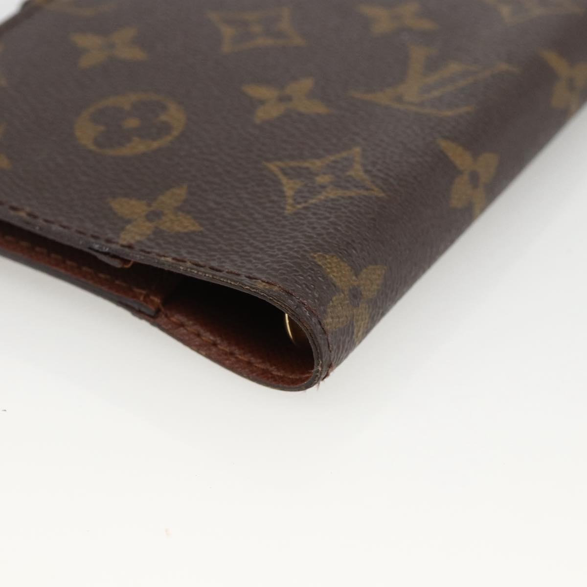 LOUIS VUITTON Monogram Agenda PM Day Planner Cover R20005 LV Auth BA11927