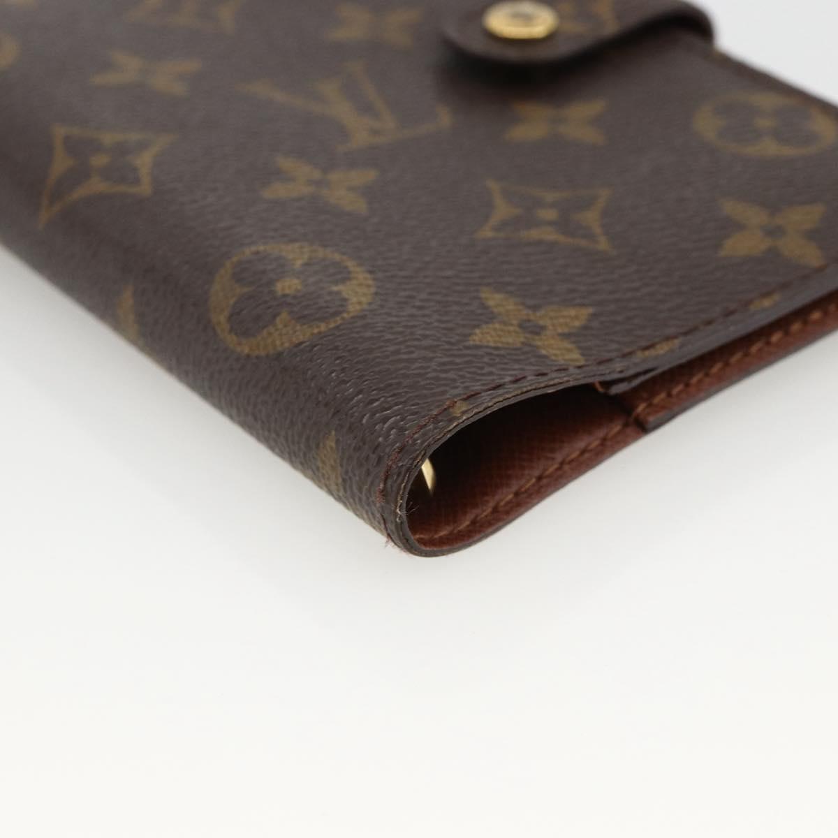 LOUIS VUITTON Monogram Agenda PM Day Planner Cover R20005 LV Auth BA11927