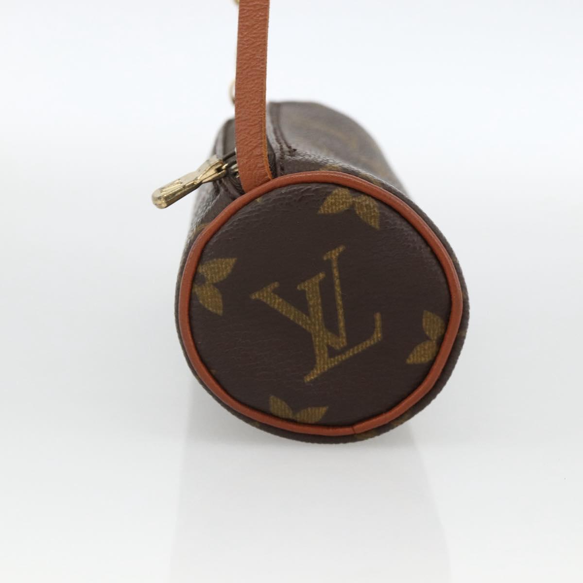 LOUIS VUITTON Monogram Papillon Pouch LV Auth BA11962
