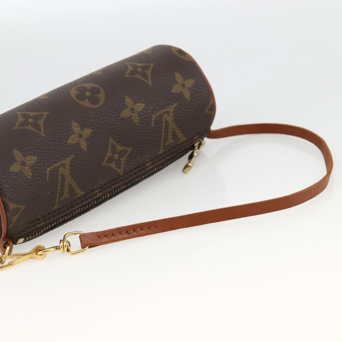 LOUIS VUITTON Monogram Papillon Pouch LV Auth BA11962