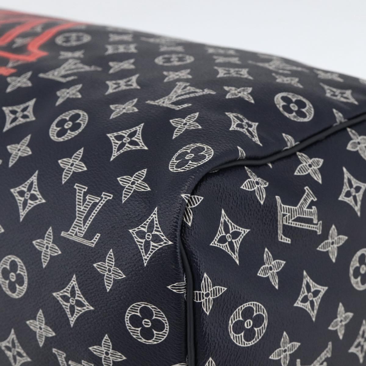 LOUIS VUITTON Ink Up Side Down Keepall Bandouliere 50 Bag M43684 Auth BA11968SAM