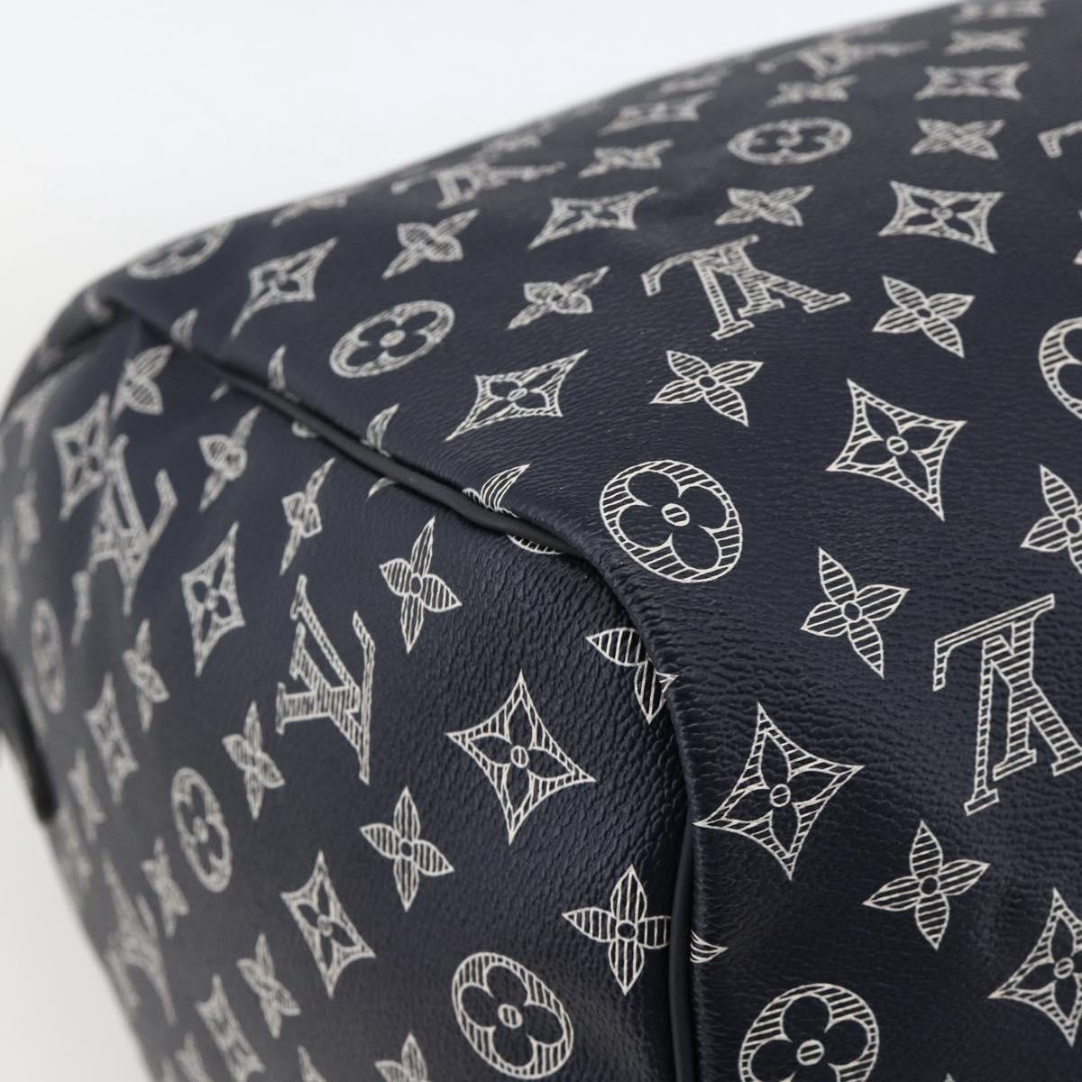 LOUIS VUITTON Ink Up Side Down Keepall Bandouliere 50 Bag M43684 Auth BA11968SAM