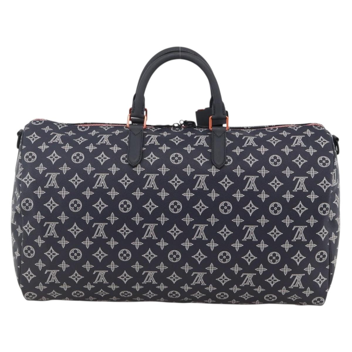 LOUIS VUITTON Ink Up Side Down Keepall Bandouliere 50 Bag M43684 Auth BA11968SAM
