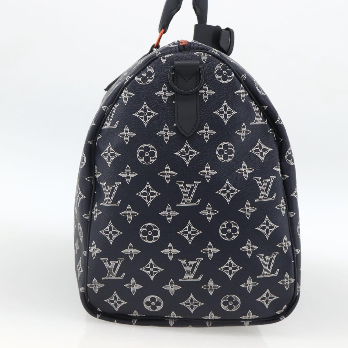 LOUIS VUITTON Ink Up Side Down Keepall Bandouliere 50 Bag M43684 Auth BA11968SAM