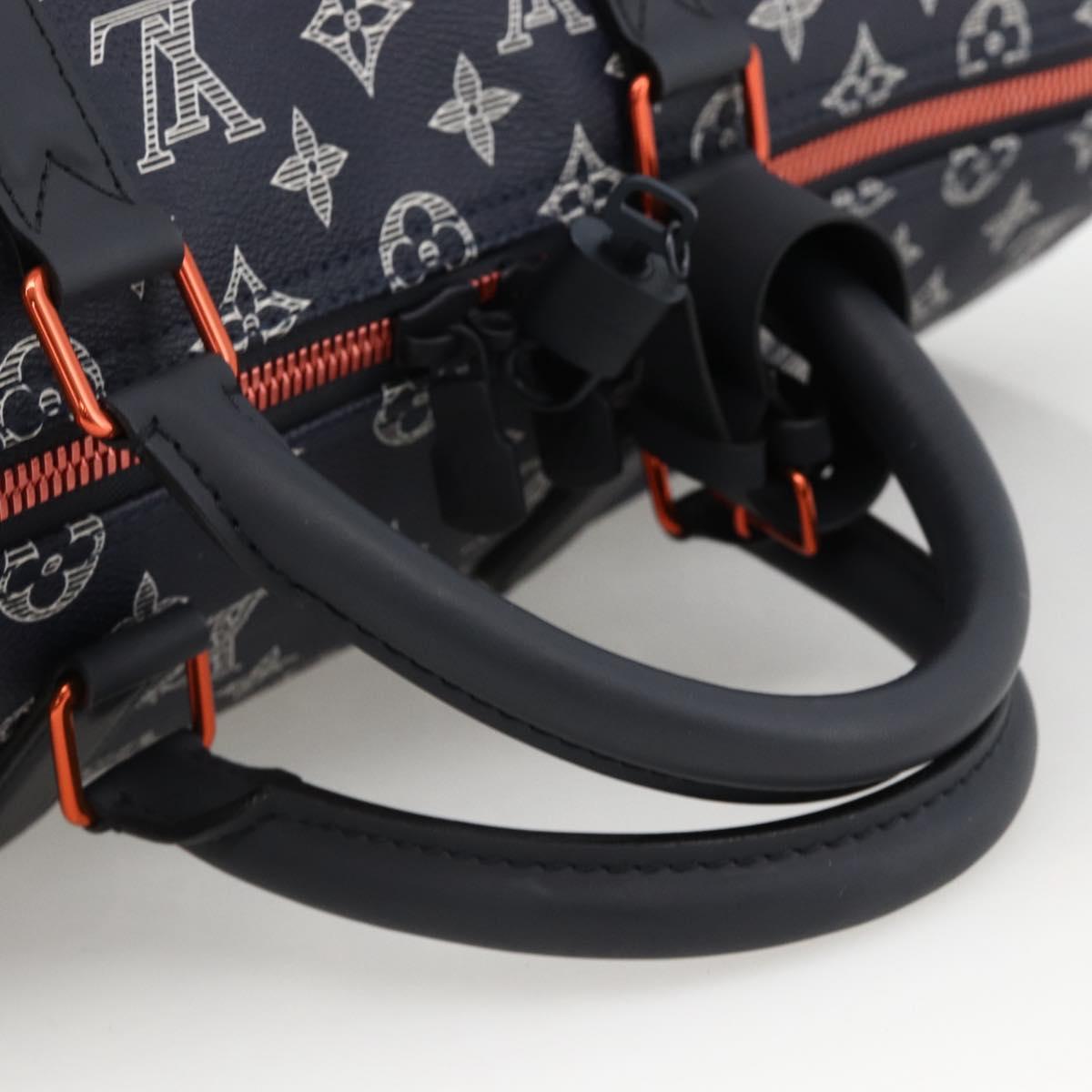 LOUIS VUITTON Ink Up Side Down Keepall Bandouliere 50 Bag M43684 Auth BA11968SAM