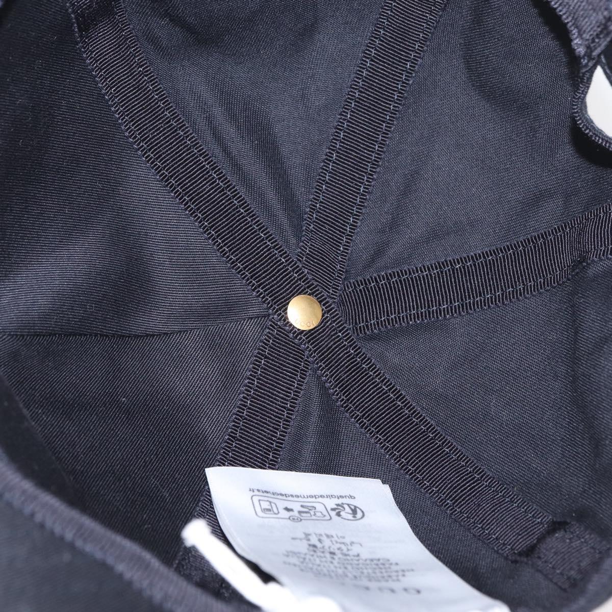 GUCCI Cap Canvas Black Auth BA11971A