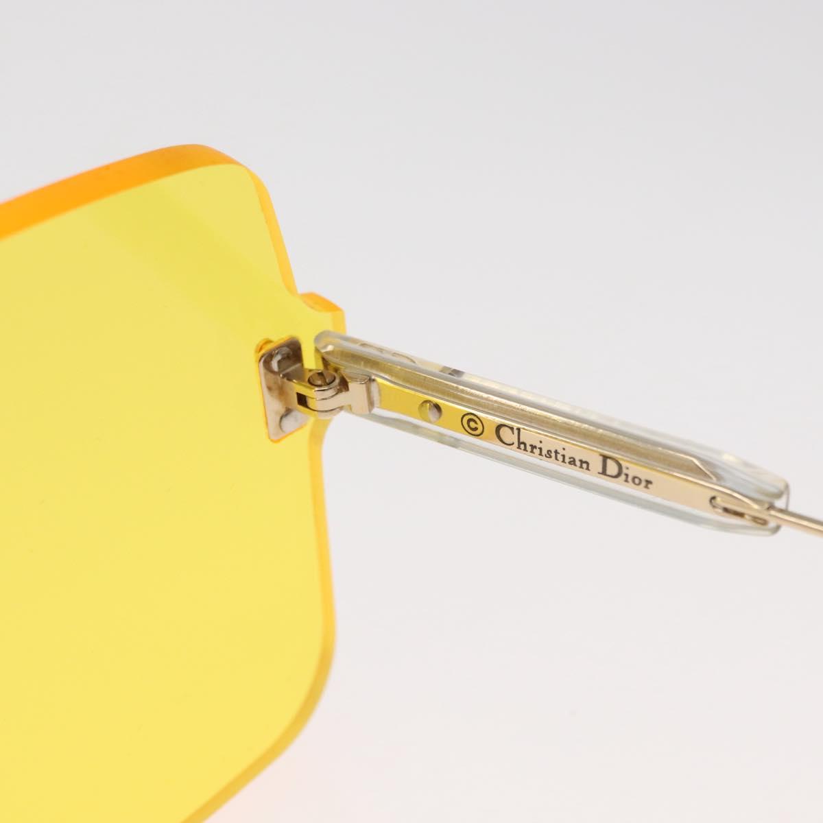 Christian Dior Sunglasses metal Yellow Auth BA11988M