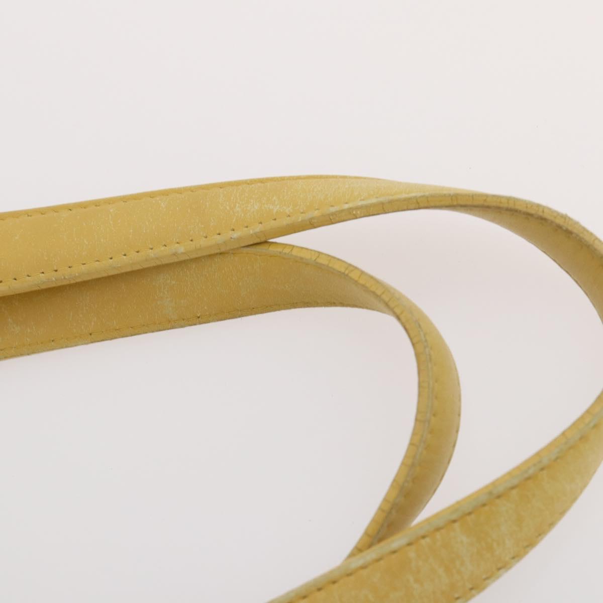 CHANEL New Travel line Tote Bag Nylon 2 Set Yellow Beige CC Auth BA11997