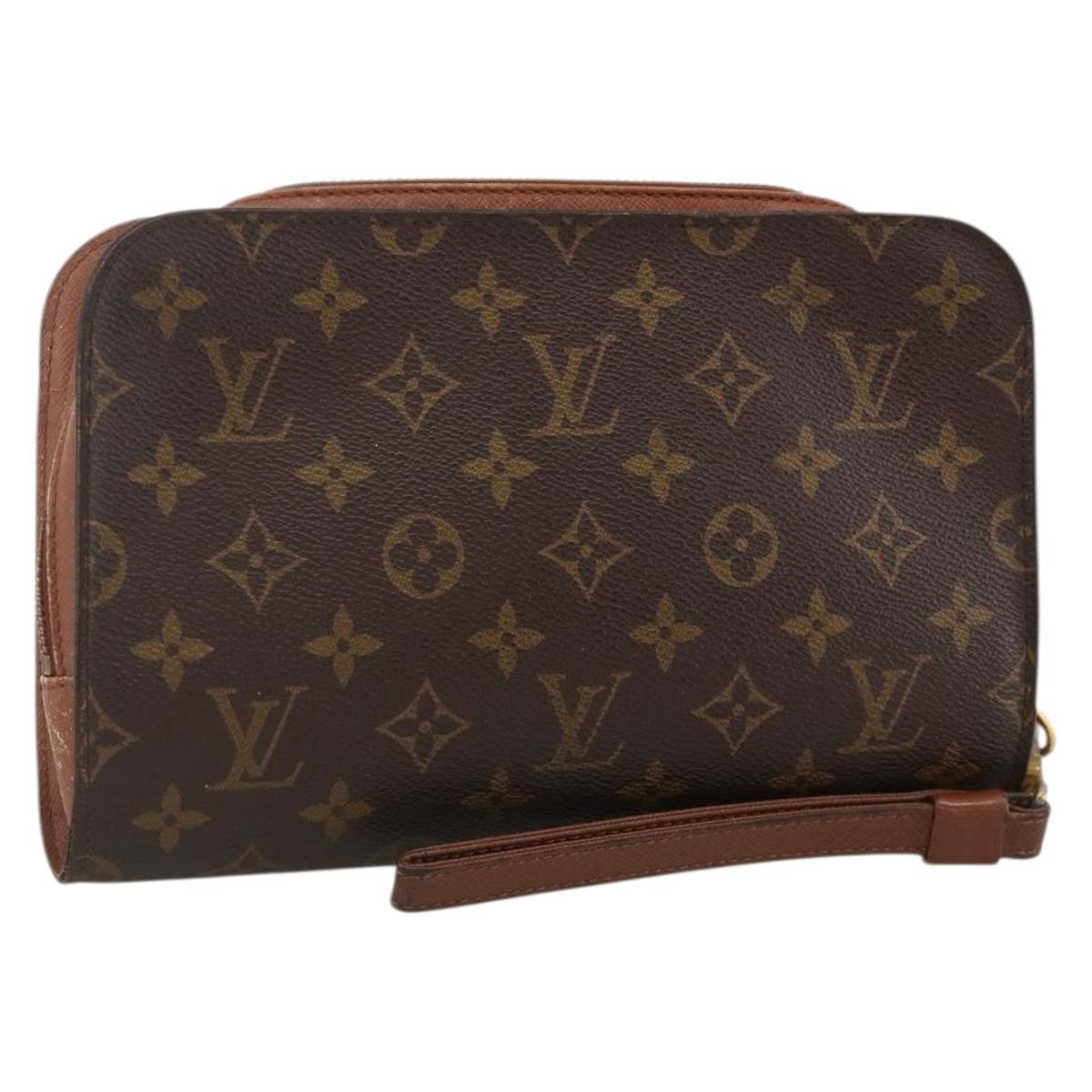 LOUIS VUITTON Monogram Orsay Clutch Bag M51790 LV Auth BA12012