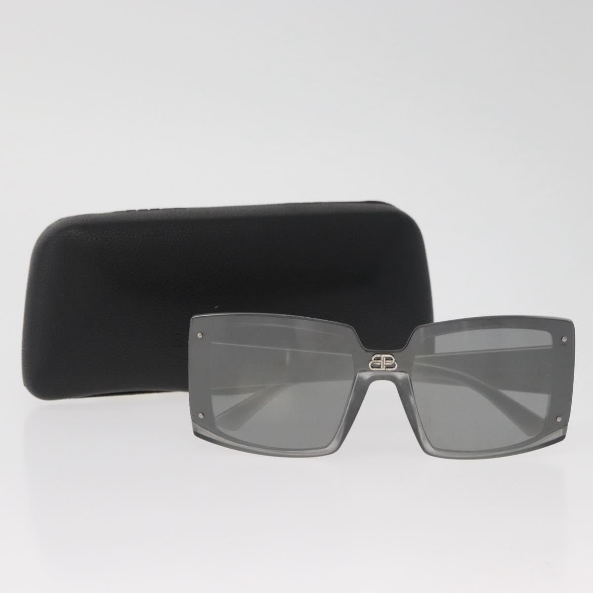 BALENCIAGA Sunglasses plastic Silver BB0081S Auth BA12014M
