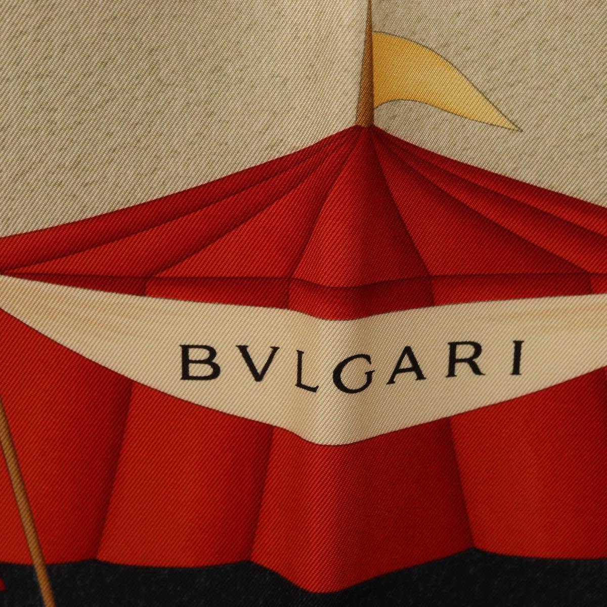 BVLGARI Scarf Silk Multicolor Auth BA12024A
