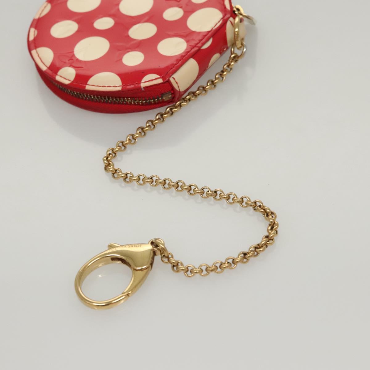 LOUIS VUITTON Vernis Dot Infinity Porte Monnaie Chapeau M91570 LV Auth BA1203