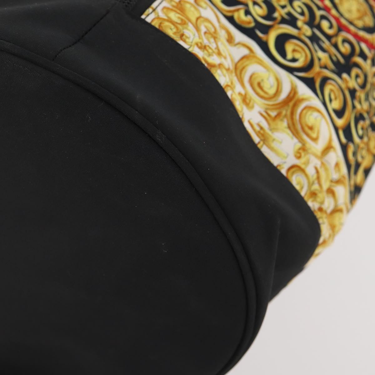 VERSACE Shoulder Bag Canvas Multicolor Gold Auth BA12046A