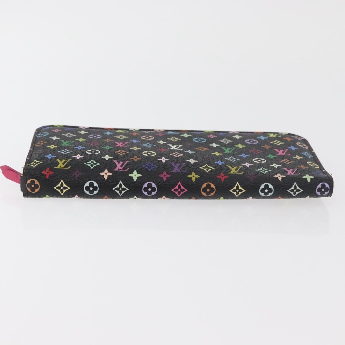 LOUIS VUITTON Multicolor PortefeuilleInsolite Wallet Black M60271 Auth BA12055A