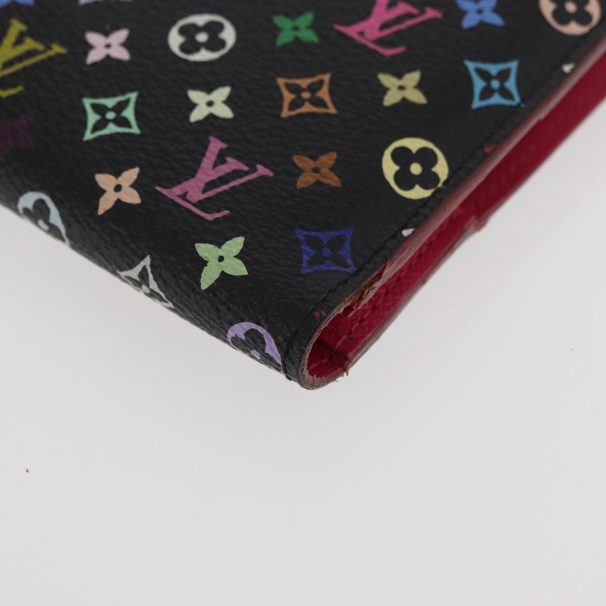 LOUIS VUITTON Multicolor PortefeuilleInsolite Wallet Black M60271 Auth BA12055A