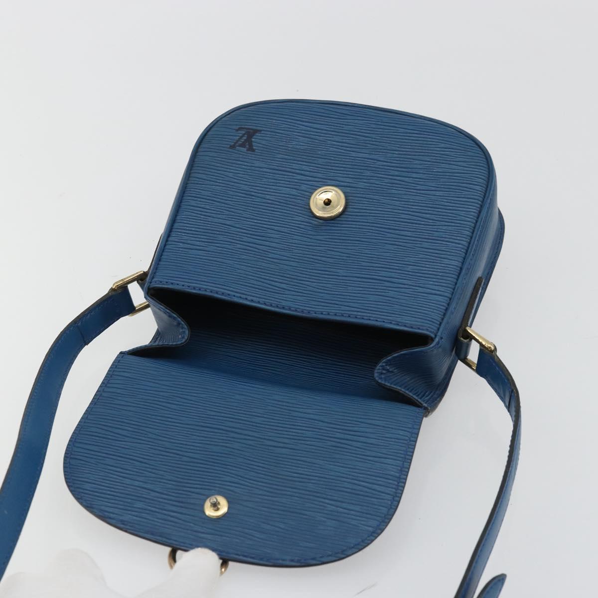 LOUIS VUITTON Epi Saint Cloud PM Shoulder Bag Blue M52195 LV Auth BA12068A