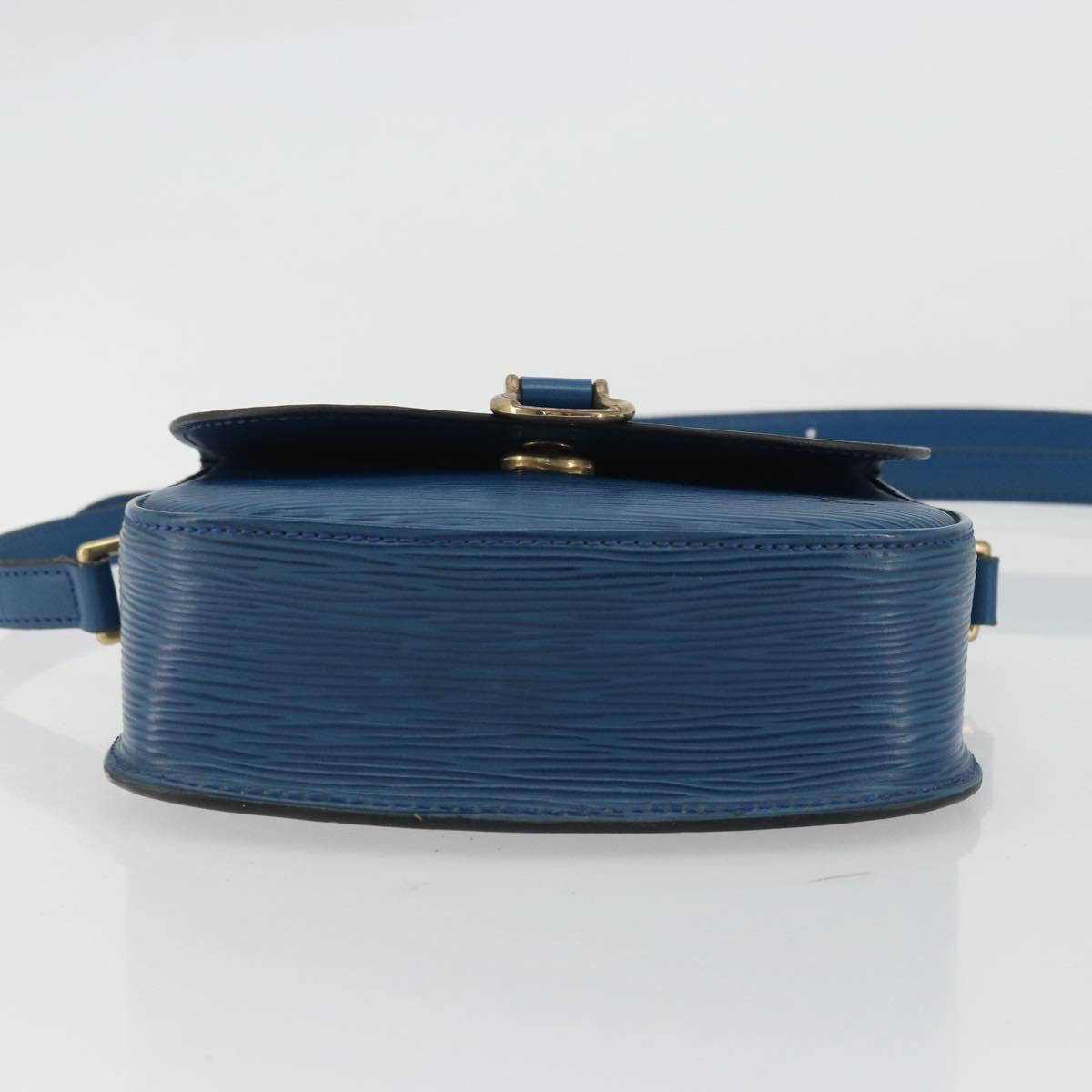LOUIS VUITTON Epi Saint Cloud PM Shoulder Bag Blue M52195 LV Auth BA12068A