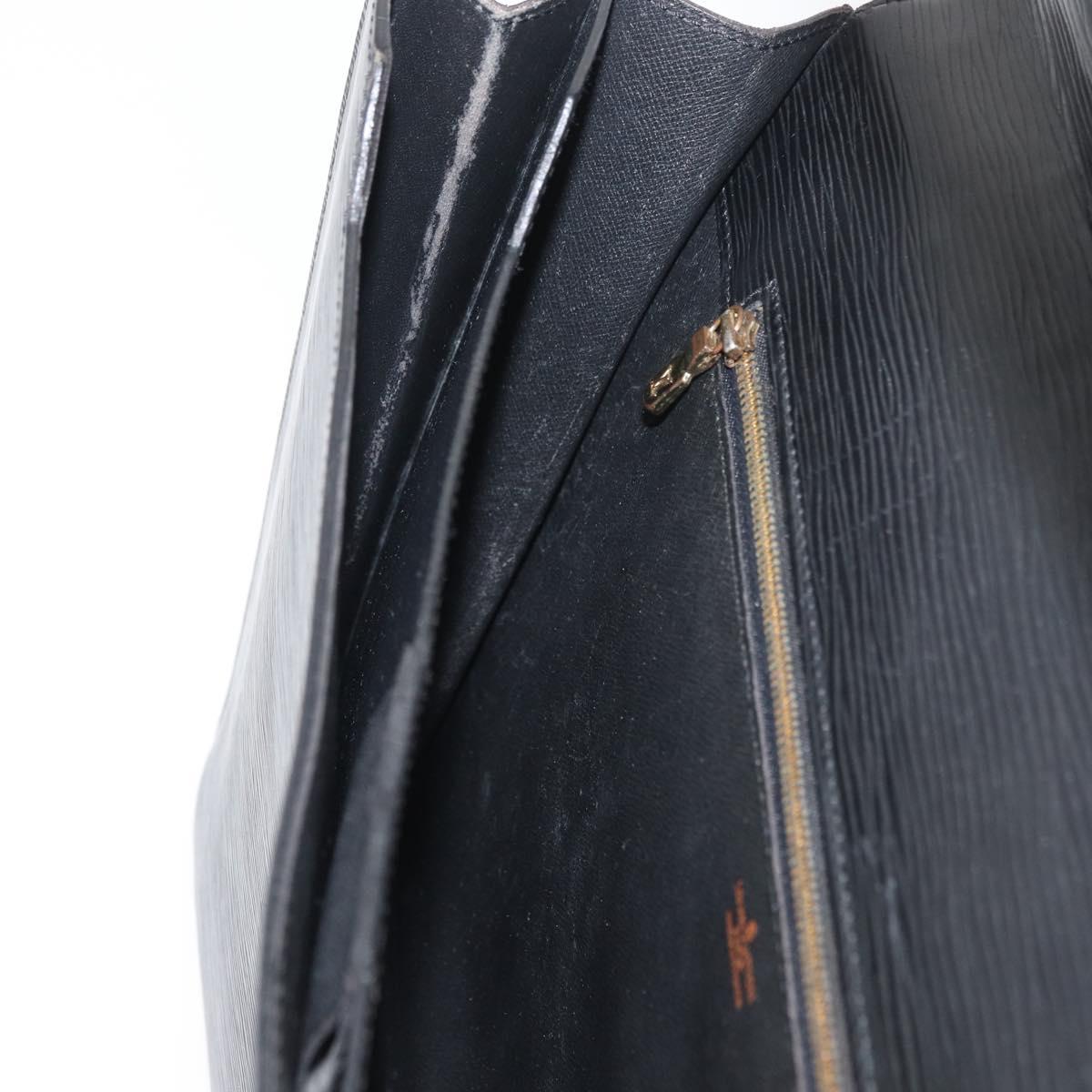 LOUIS VUITTON Epi Serviette Conseiller Business Bag Black M54422 LV Auth BA12072