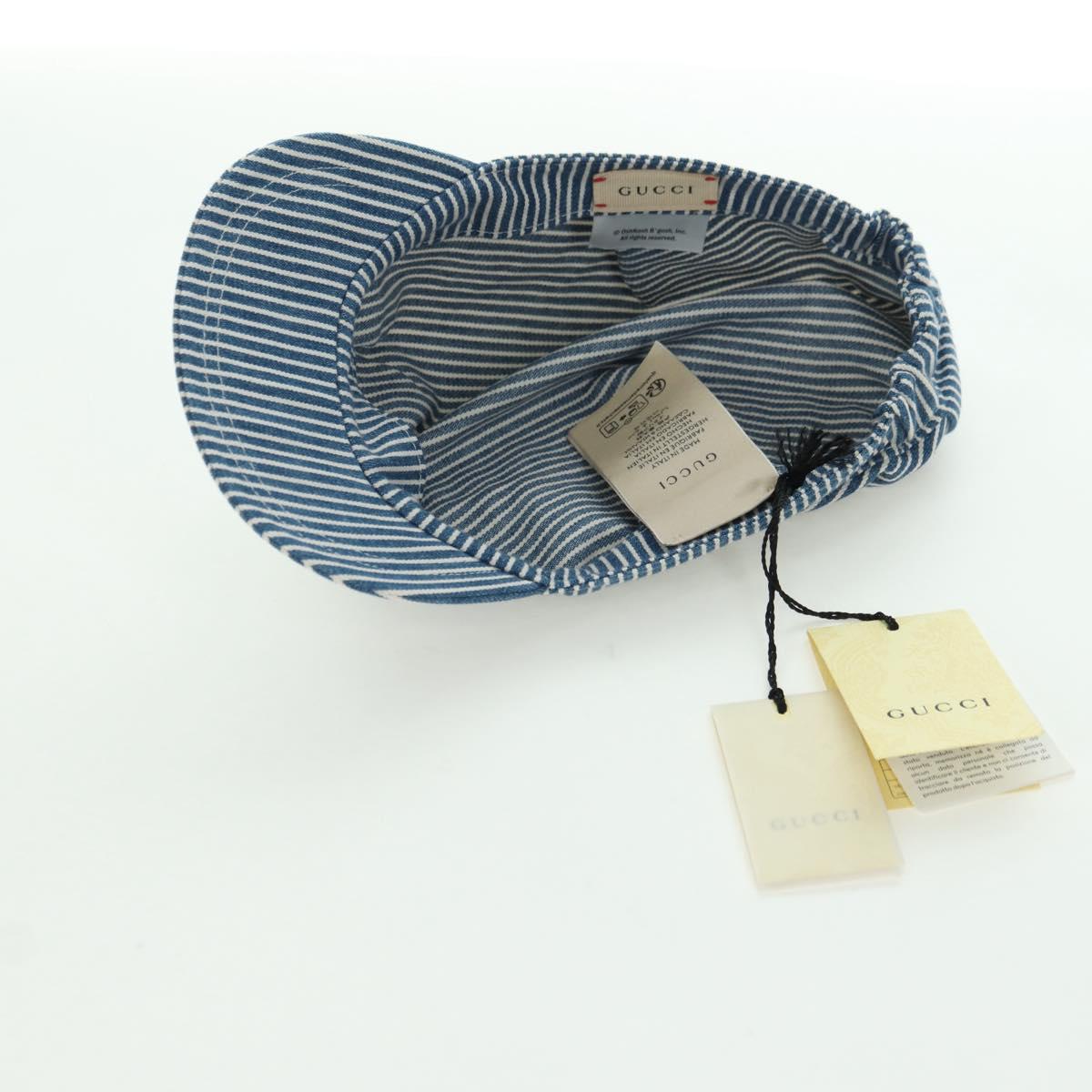 GUCCI Cap Cotton Blue Auth BA12082A