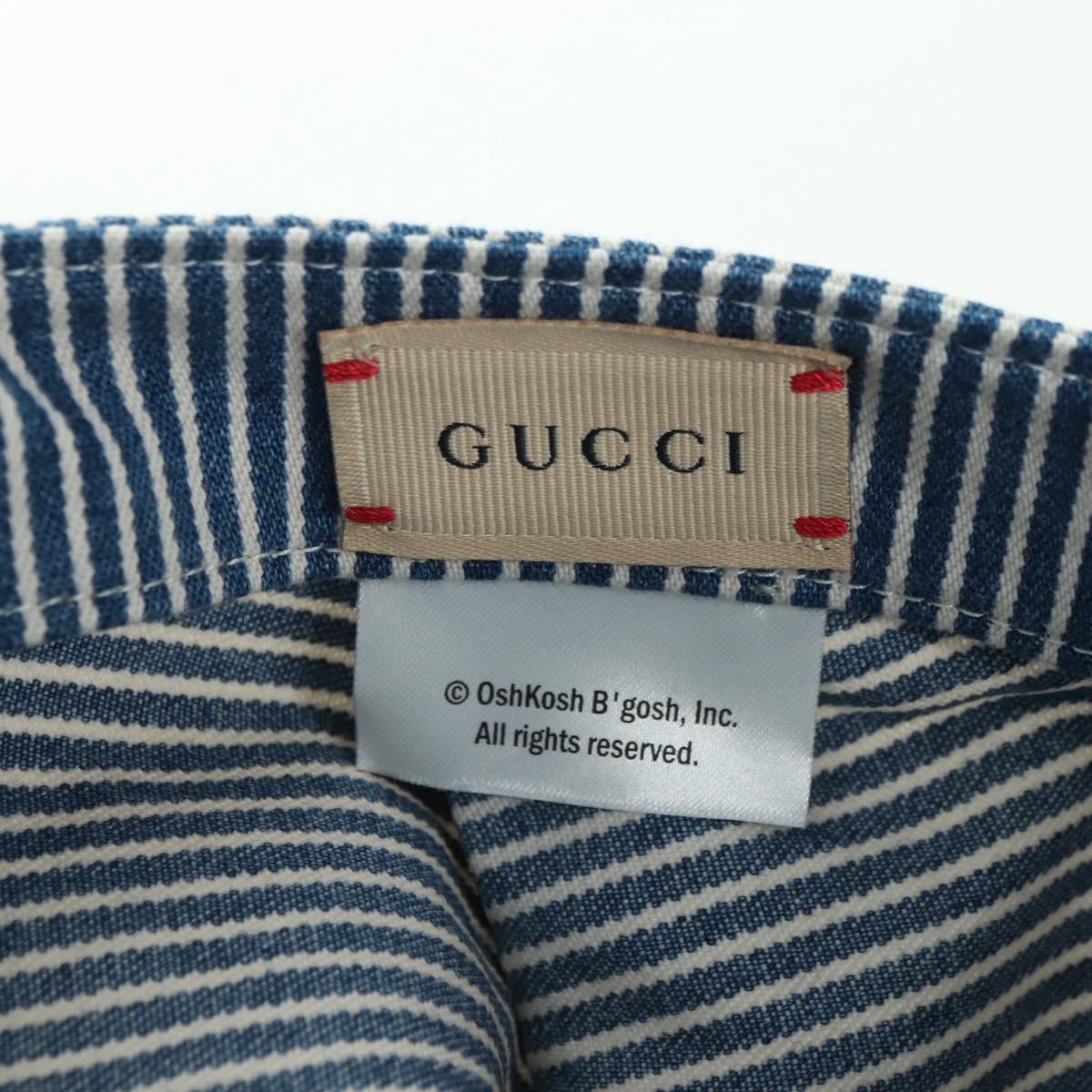 GUCCI Cap Cotton Blue Auth BA12082A