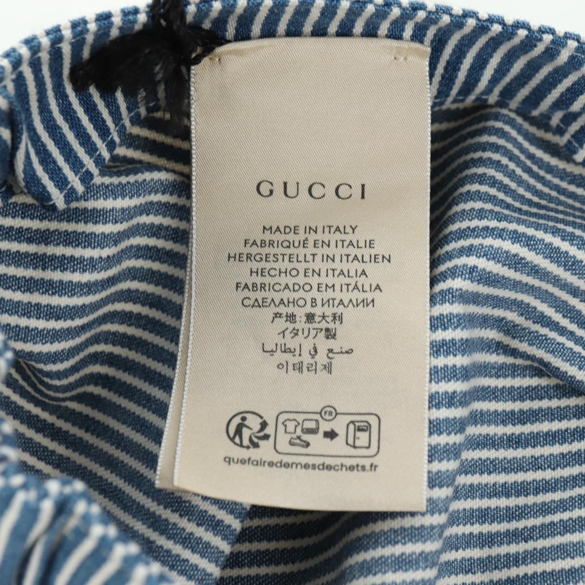 GUCCI Cap Cotton Blue Auth BA12082A