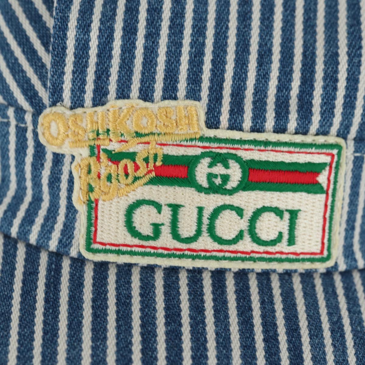 GUCCI Cap Cotton Blue Auth BA12082A