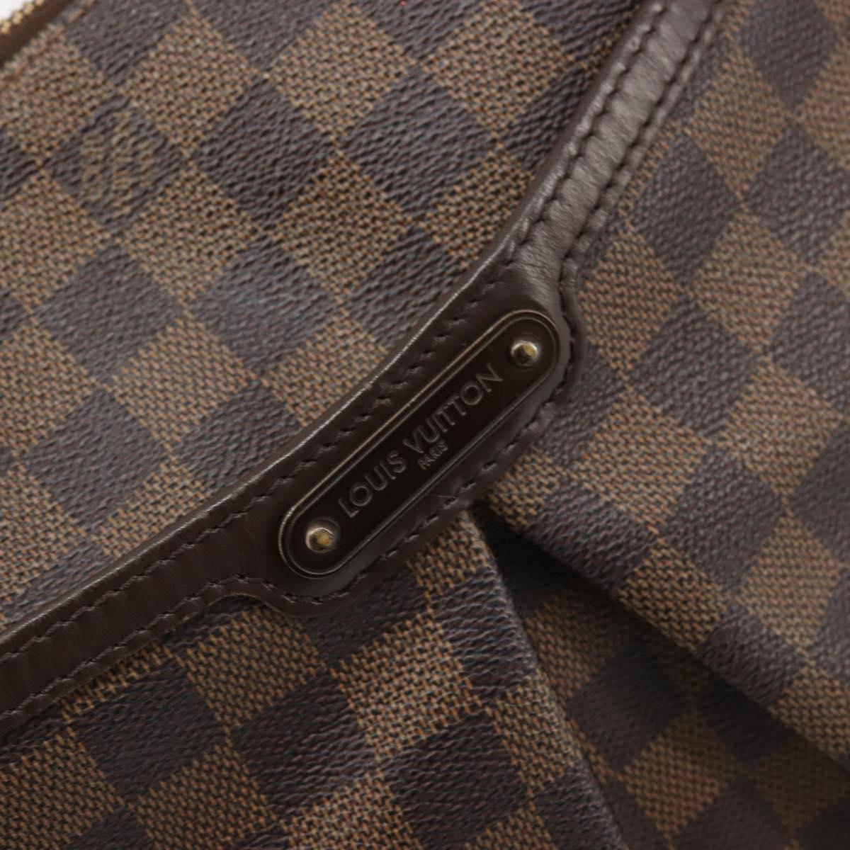 LOUIS VUITTON Damier Ebene Bloomsbury GM Shoulder Bag N42250 LV Auth BA12087