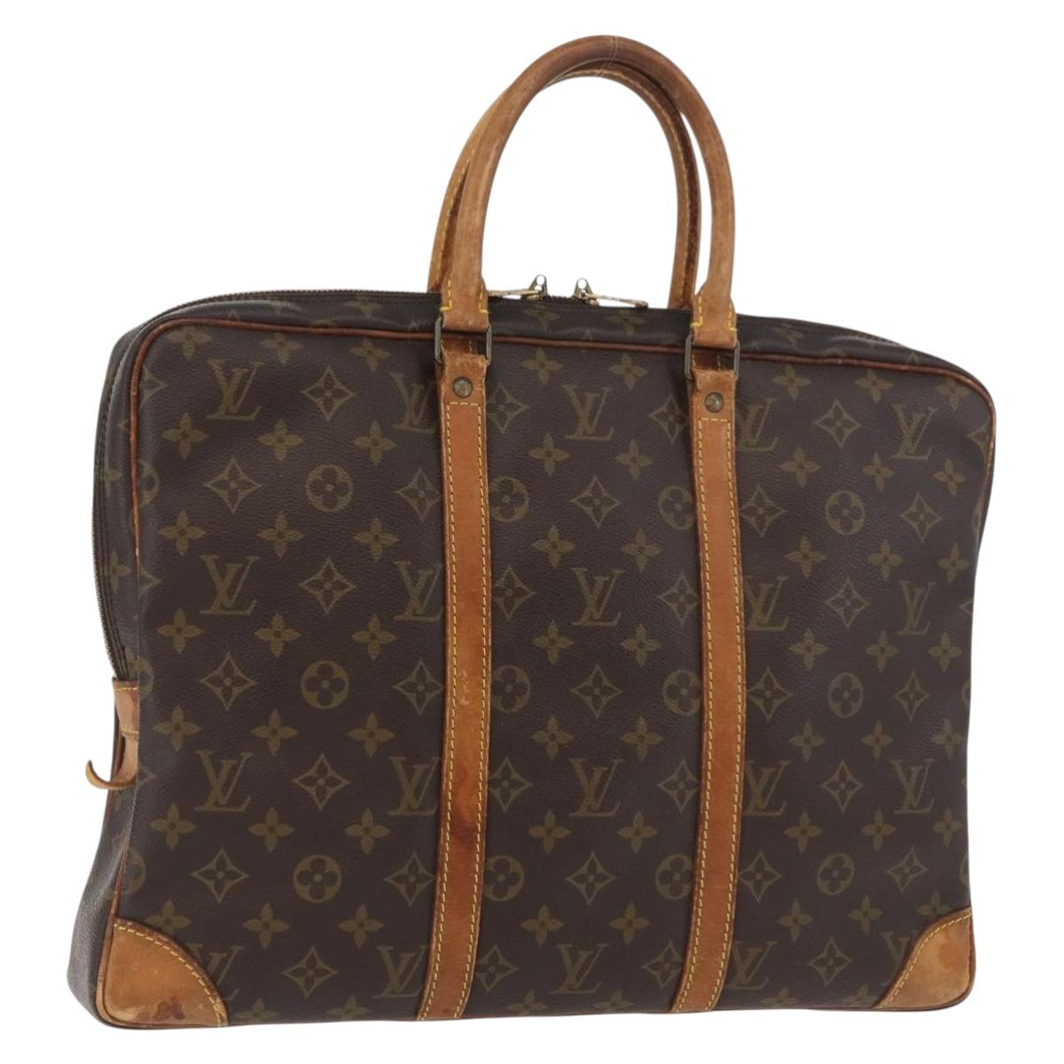 LOUIS VUITTON Monogram Porte Documents Voyage Business Bag M53361 Auth BA12114