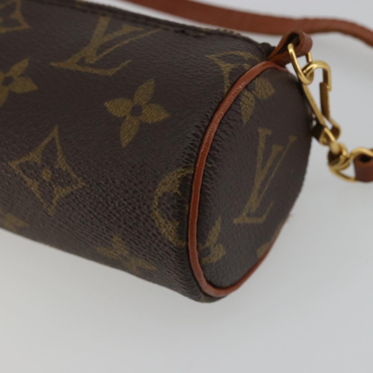 LOUIS VUITTON Monogram Papillon Pouch LV Auth BA12116