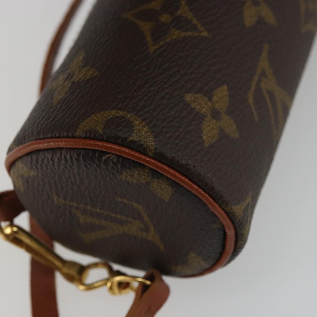 LOUIS VUITTON Monogram Papillon Pouch LV Auth BA12116