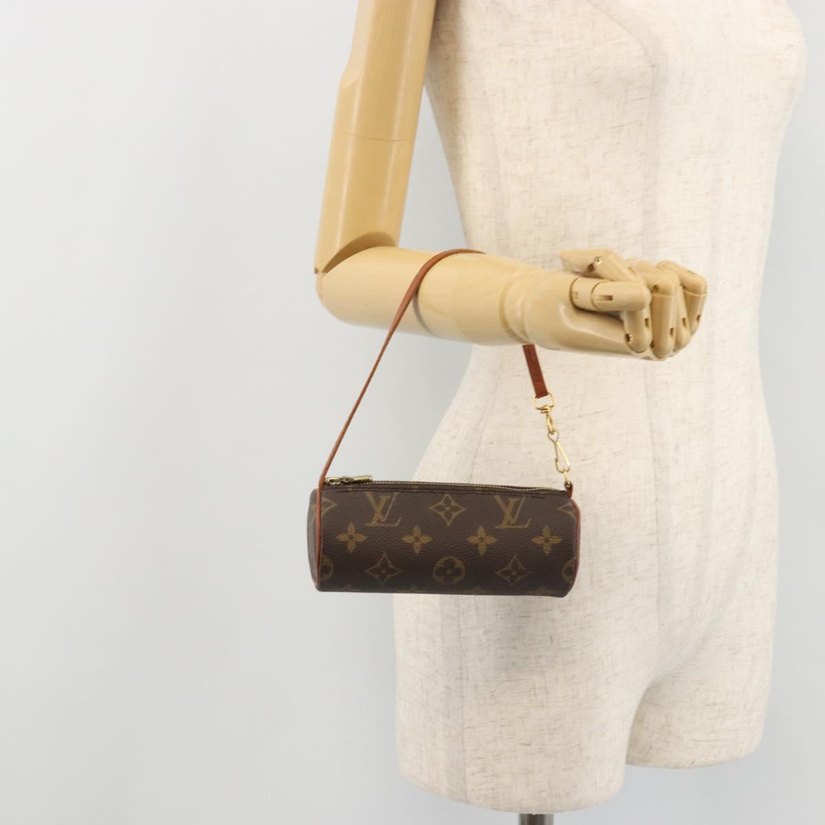 LOUIS VUITTON Monogram Papillon Pouch LV Auth BA12116