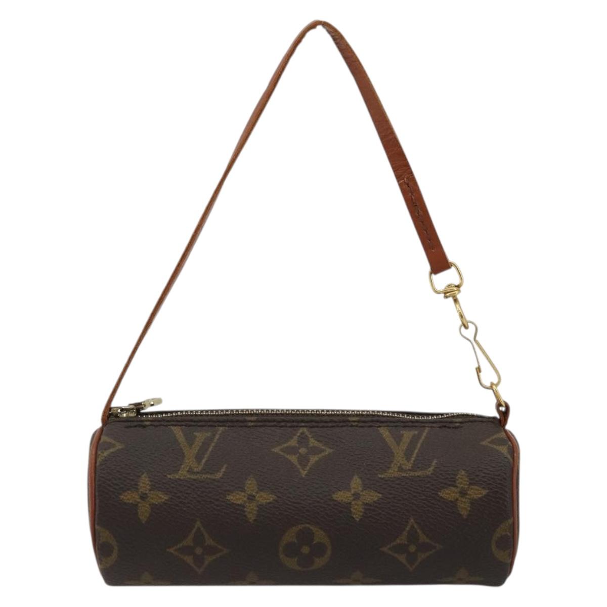 LOUIS VUITTON Monogram Papillon Pouch LV Auth BA12116