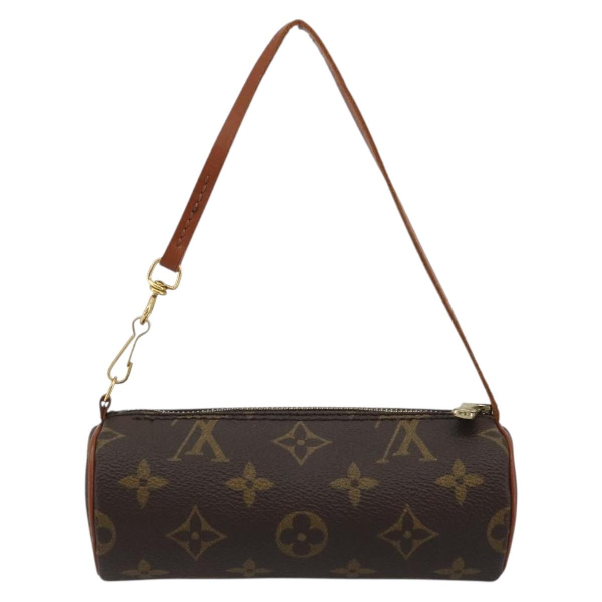 LOUIS VUITTON Monogram Papillon Pouch LV Auth BA12116