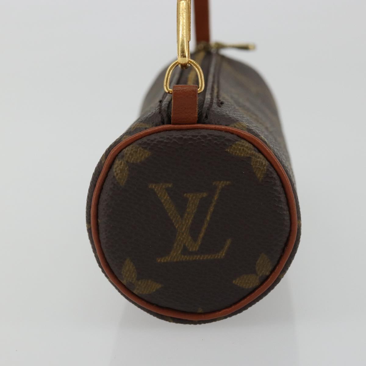 LOUIS VUITTON Monogram Papillon Pouch LV Auth BA12116